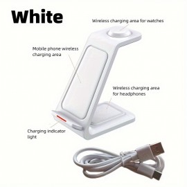 3 In 1 Multifunctional Wireless Charger, Charging Station Mobile Phone Holder For IPhone\iWatch\AirPods