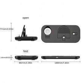 3 In 1 Wireless Charger Stand For IPhone 14 13 12 11 X XR 8 For IWatch Fast Charging Dock Station For Airpods Pro For IWatch 8 7