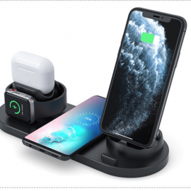 5 In 1 Wireless Charger Bracket Station Type-C Charging Stand For IPhone 14 13 12 11 Pro Max Samsung Xiaomi Desk Chargers For Watch Airpods