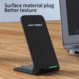 15W Wireless Charger Stand Pad For IPhone 14 13 12 11 Pro X 8 Samsung Xiaomi Phone Chargers Induction Fast Charging Dock Station