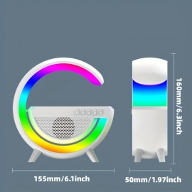 Brighten Up Your Home Office With This Cool Tech Gadget Combo - Wireless Speaker LED Night Light & Wireless Charger Table Atmosphere