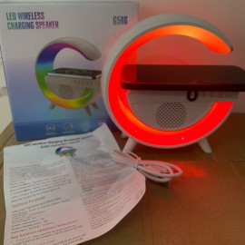 New Wireless  Speakers With Wireless Fast Charging, Rhythm RGB Light, Bar Smart Light, Sunrise Alarm Clock, Wake Up Light For Bedrooms, Dimmable Table Lamp