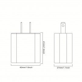 1pc 20W USB C Charger PD Fast Charger Block USB-C Wall Charger Power Adapter Compatible With IPhone 14/14 Pro Max/iPhone 13/12 Pro Max/SE/11