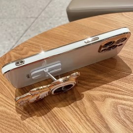 Quicksand Astronaut Bracket Foldable Mobile Phone Case Bracket Cute Quicksand Pattern Multicolor Mobile Phone Case Universal Bracket Gift For Birthday/Easter/President's Day/Boy/Girlfriend