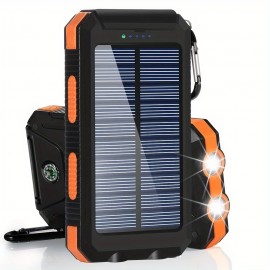 Solar Charging Bank, Strong Lighting At Night, Suitable For Charging All Models Of Mobile Phones, Easy To Carry, Suitable For Camping, Mountain Climbing And Other Night Appearance