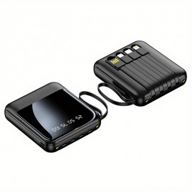 10000mAh Portable Power Bank Battery Charger With Wall Plug LED Display External Battery Pack With 3 Output Lines